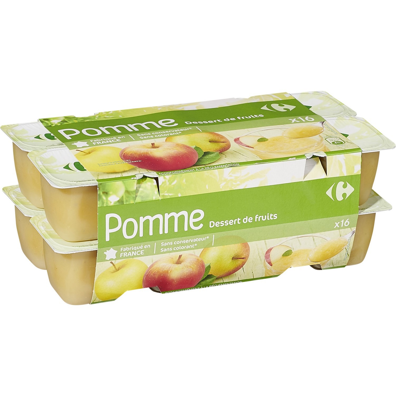 Compotes pomme CARREFOUR