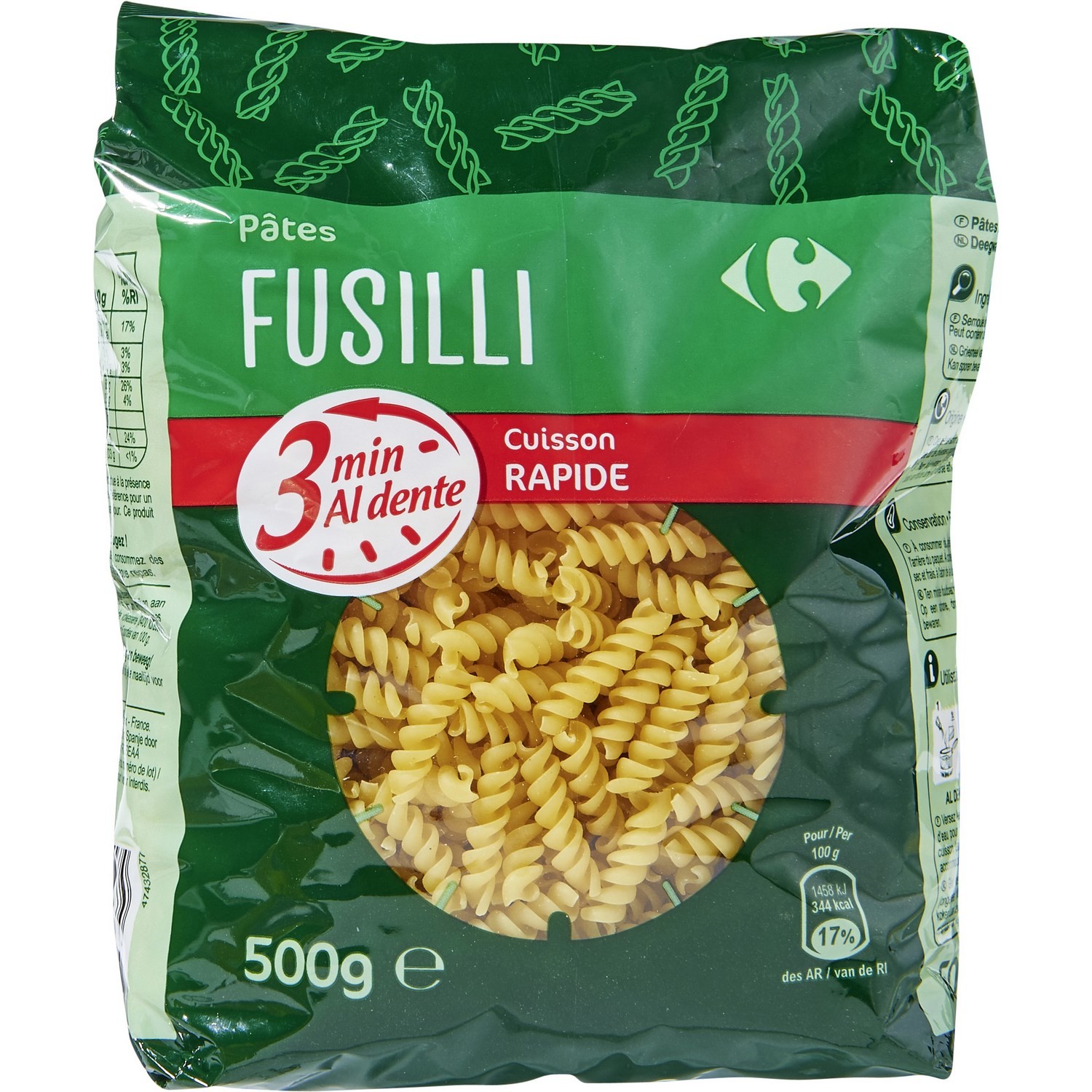 Pâtes Fusilli CARREFOUR