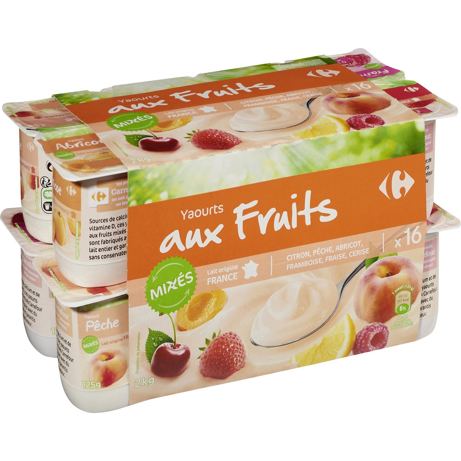 CARREFOUR Yaourts fruits mixés CARREFOUR