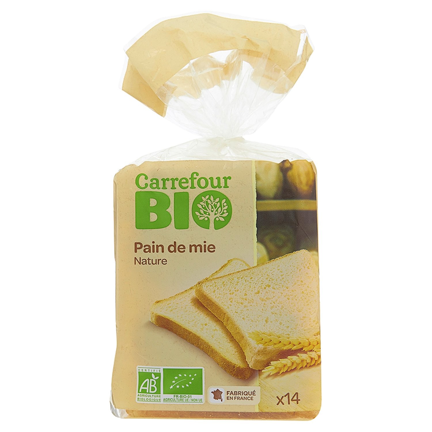Pain de mie nature bio CARREFOUR BIO