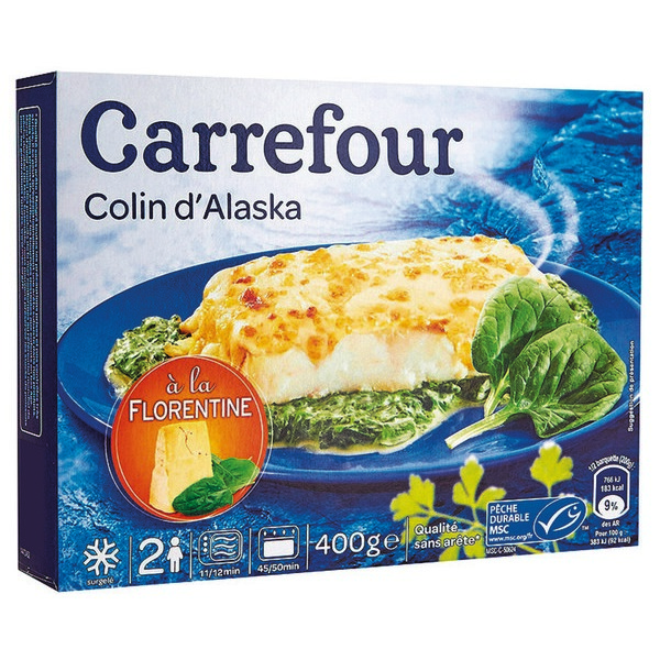 COLIN D'ALASKA SURGELÉ CARREFOUR