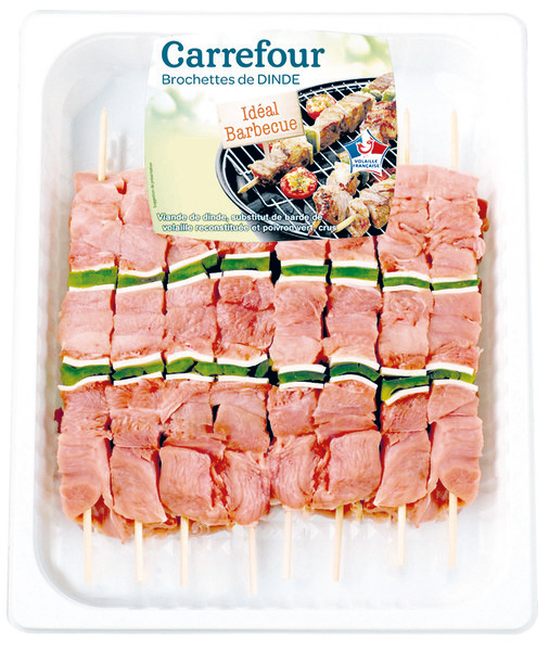 BROCHETTES DE DINDE CARREFOUR
