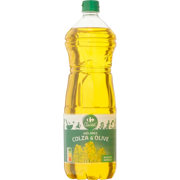Mélange d'huile colza et olive