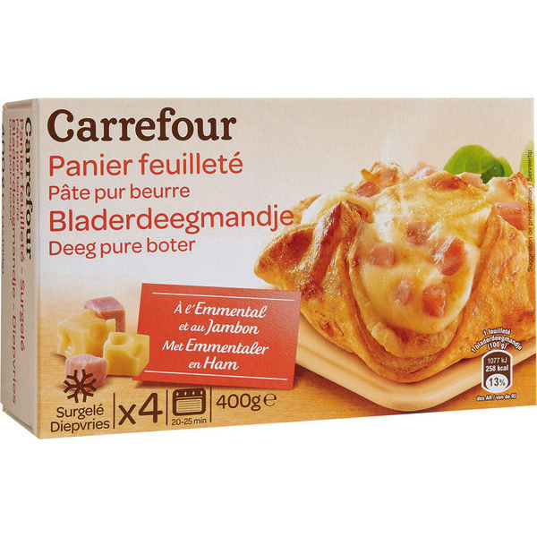 Paniers feuilletés surgelés