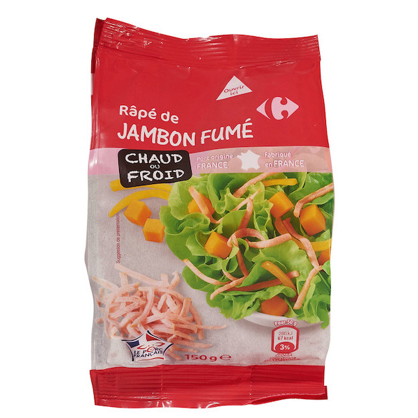 Râpé de jambon fumé
