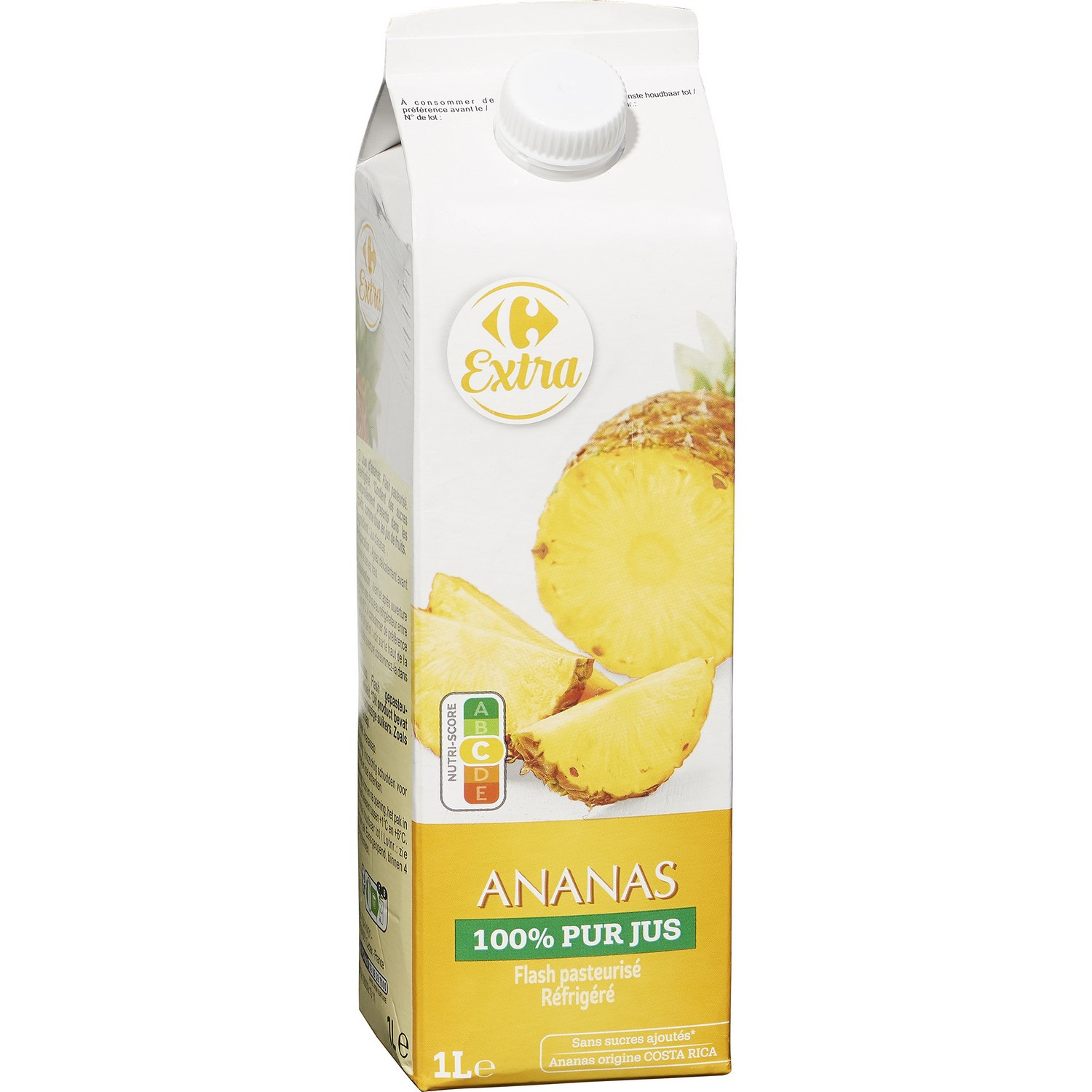 Jus d'ananas 100% pur jus CARREFOUR EXTRA