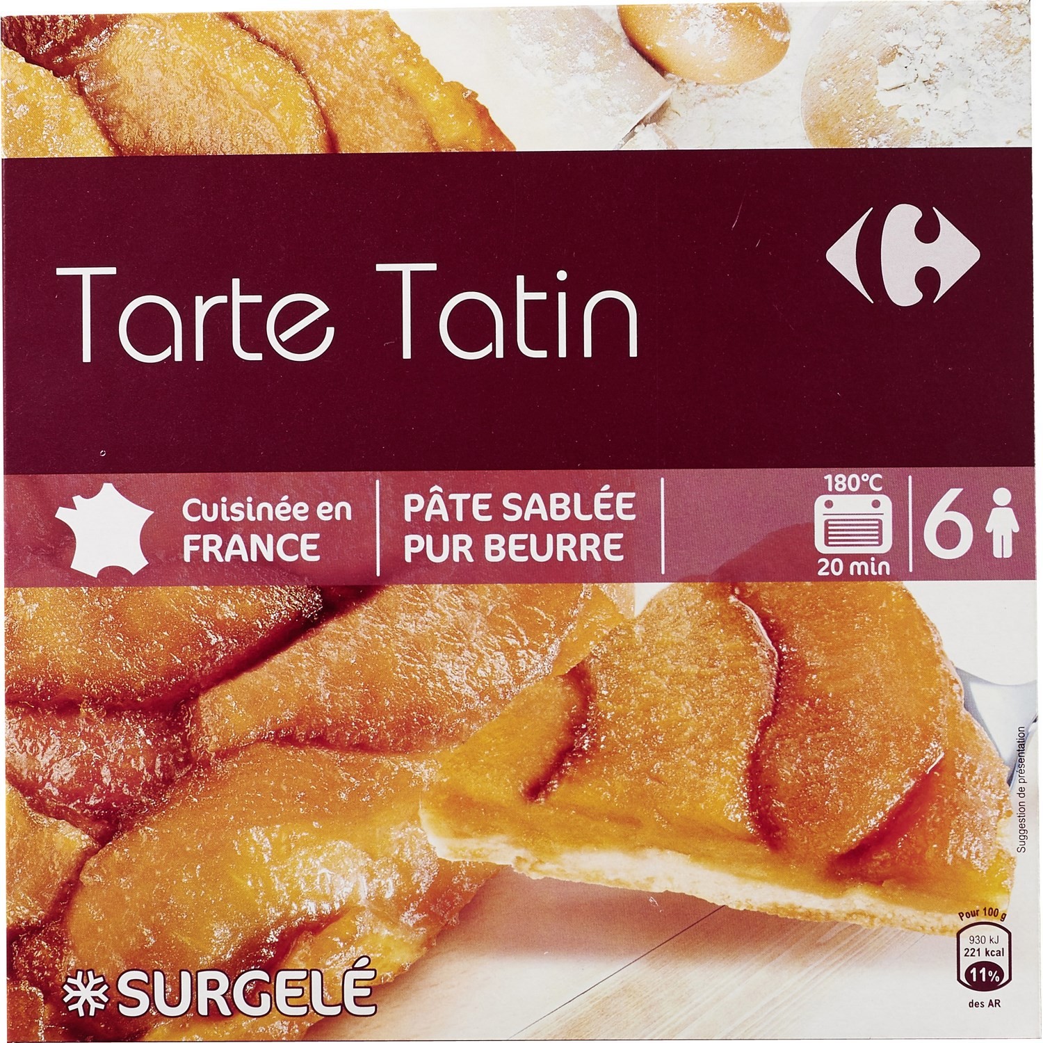 CARREFOUR Tarte Tatin CARREFOUR code EAN 3245413870056 
