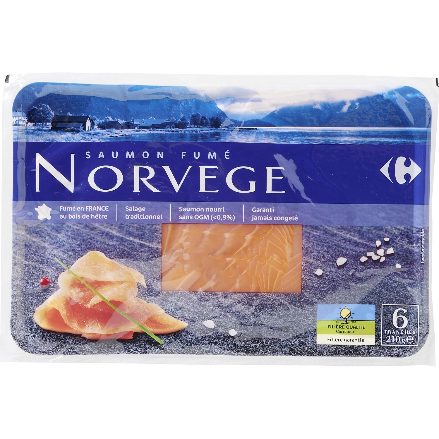 Saumon fumé Norvège FILIERE QUALITE CARREFOUR