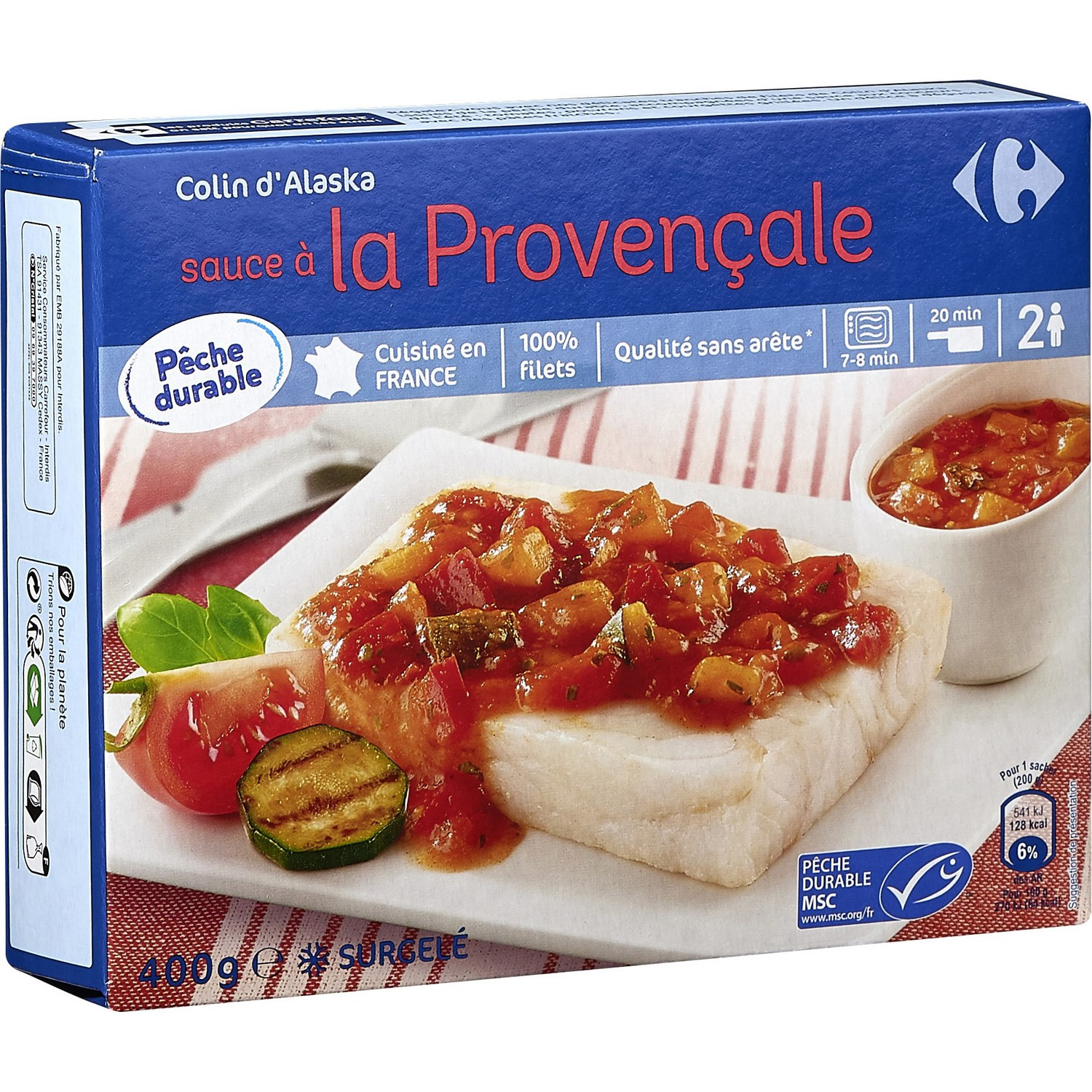Colin d'Alaska sauce à la provençale CARREFOUR
