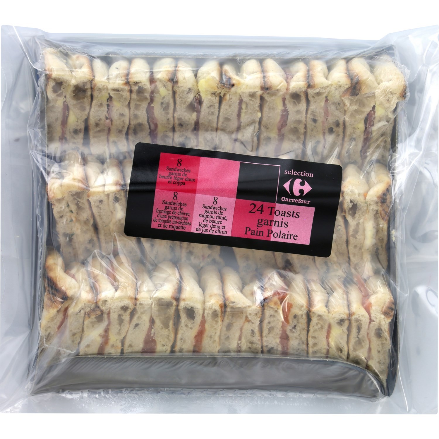 Toasts garnis pain polaire 3 recettes CARREFOUR...