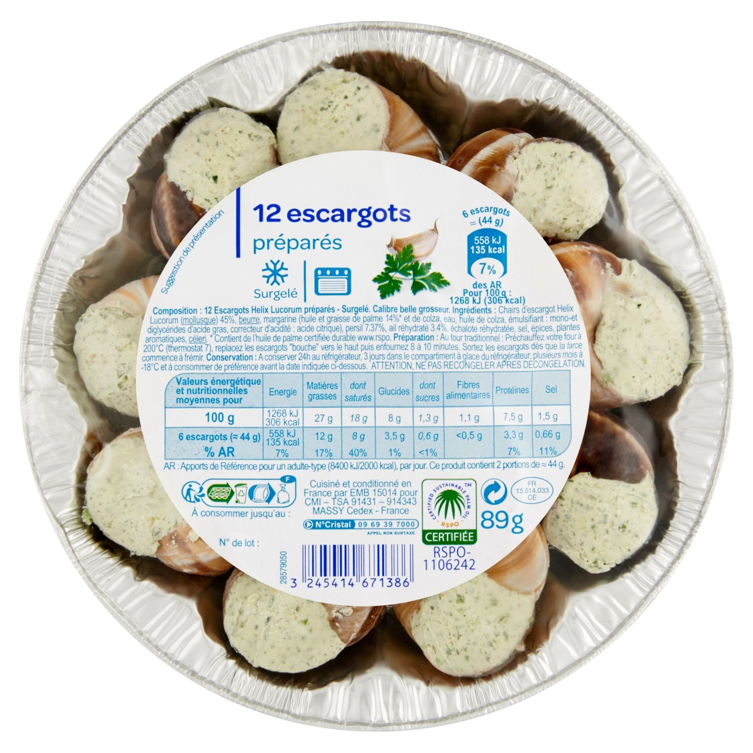 Escargots préparés 