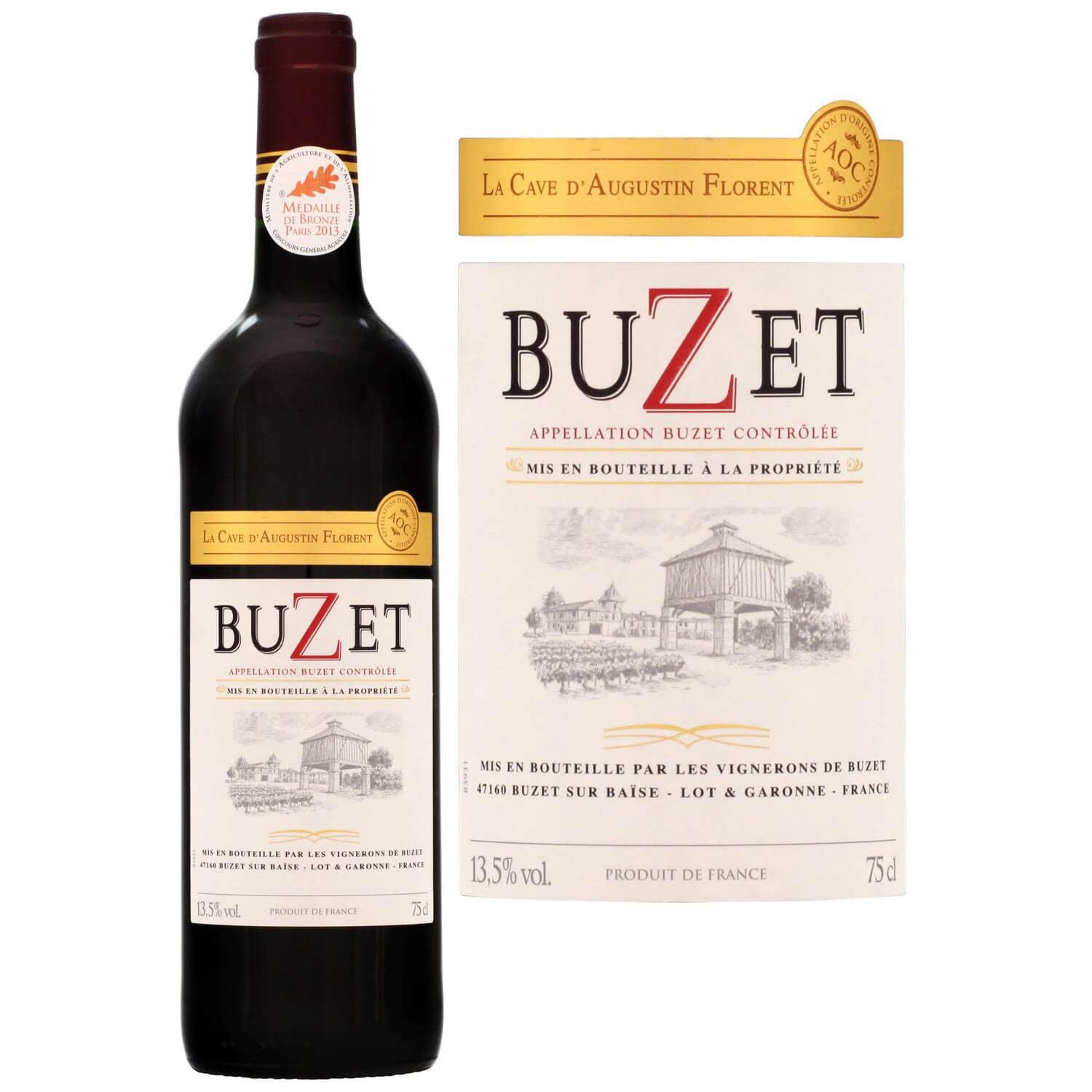 Vin rouge Buzet 2017 CARREFOUR