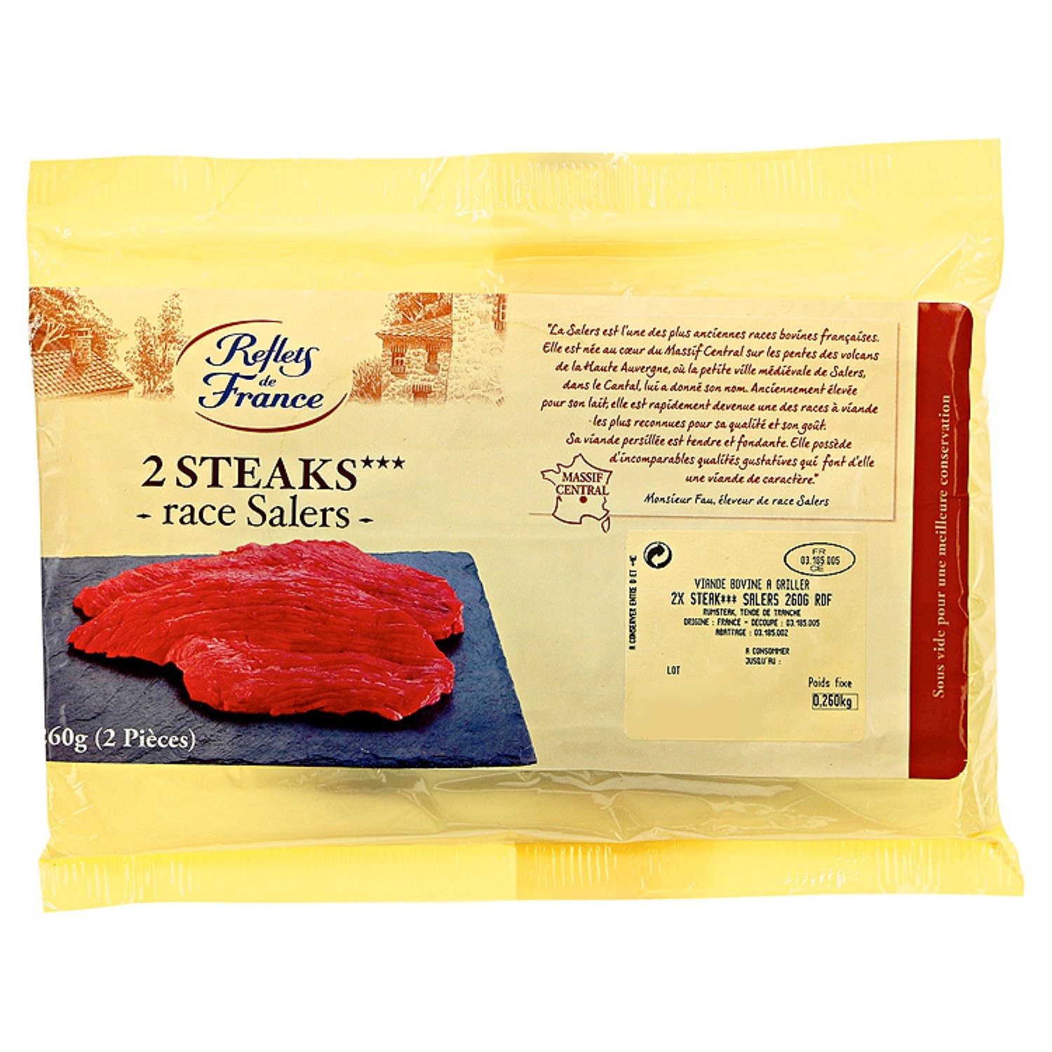Steak*** viande bovine race Salers REFLETS DE F...