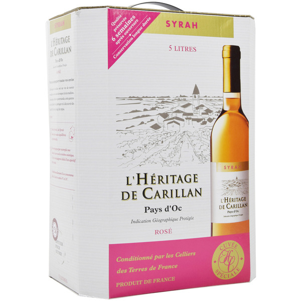 L'HÉRITAGE DE CARILLAN IGP Vin d' Oc
 code EAN 3245415563789 