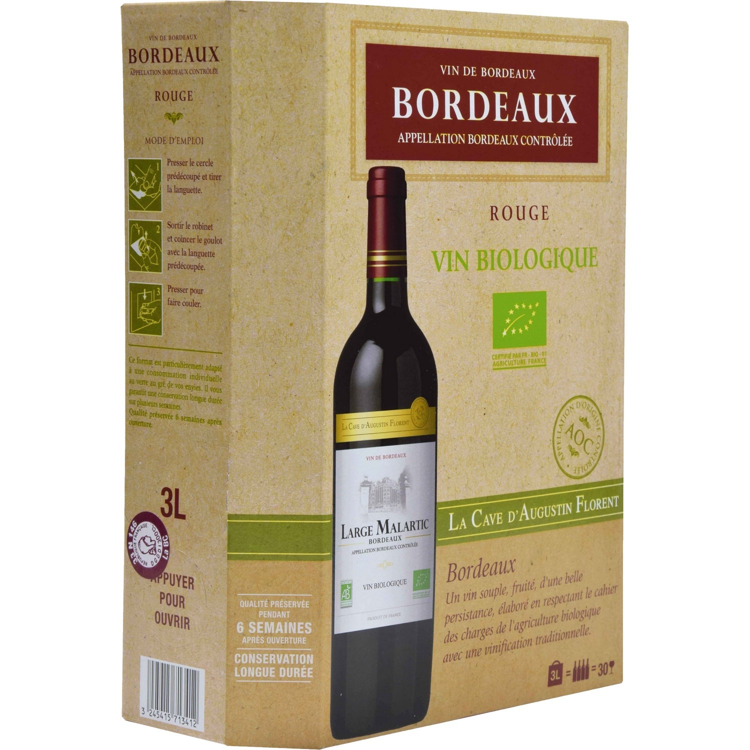 Vin rouge Bordeaux Merlot - Caberent Sauvignon ...