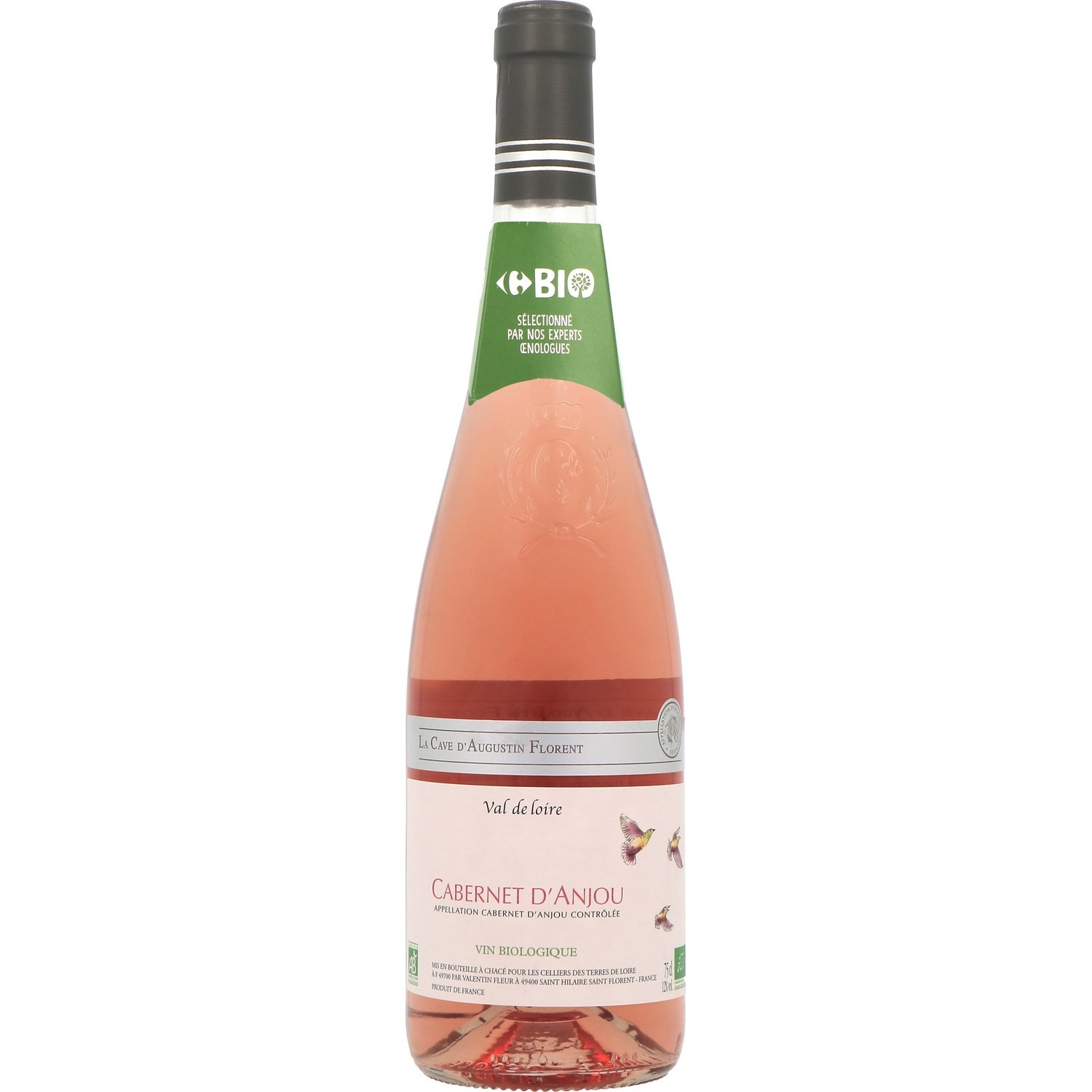 Vin rosé Cabernet D'Anjou Bio LA CAVE D'AUGUSTI...