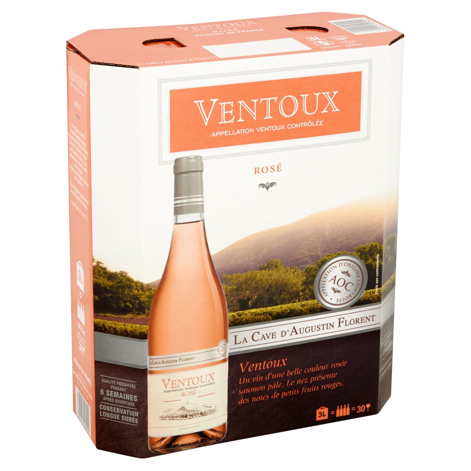 Vin rosé Ventoux LA CAVE D'AUGUSTIN FLORENT