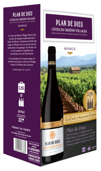 A.O.P. COTES DU RHONE VILLAGES PLAN DE DIEU