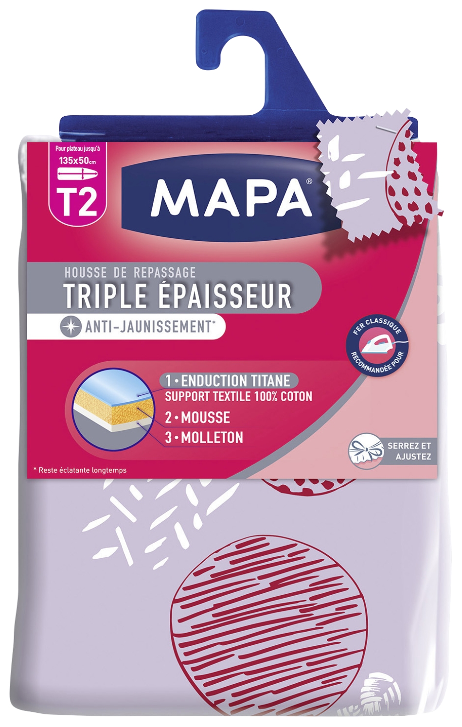 Housse table à repasser Mapa