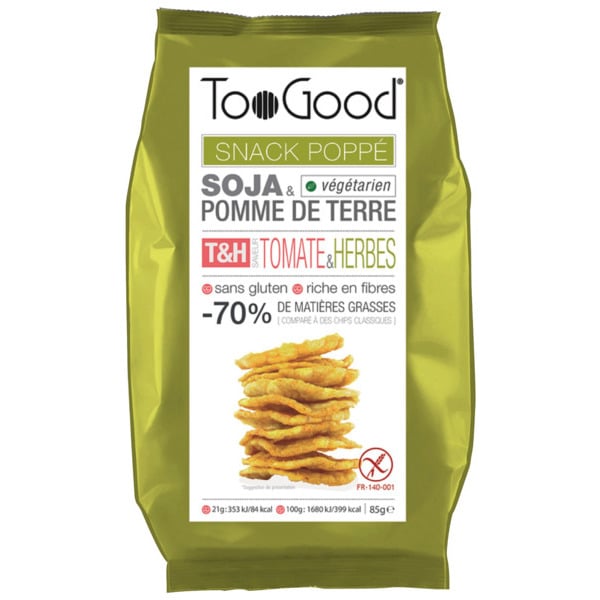 Biscuits Apéritifs Snack Poppé Tomates Herbes Toogood 3245550078964 