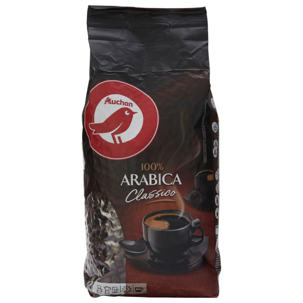  Café Grains 100% Arabica Auchan code EAN 3245677723686 