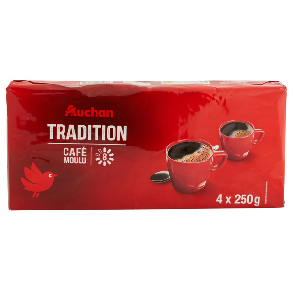  Café Moulu Tradition Auchan code EAN 3245678075210 