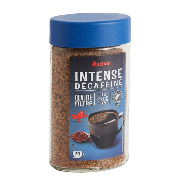  Café Soluble Intense Décaféiné Auchan code EAN 3245678115572 