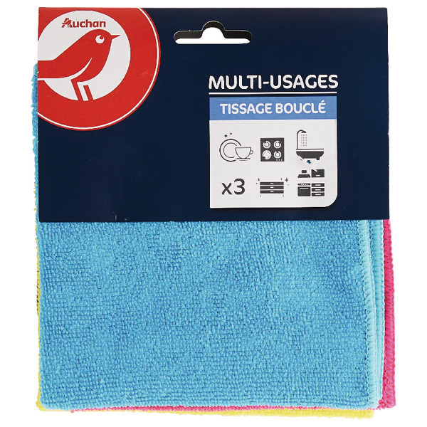  Lavette Microfibre Auchan code EAN 3245678131718 