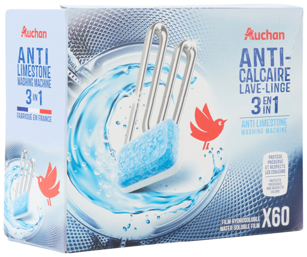 Pastilles Anticalcaire Lave Linge Auchan 3245678132135 