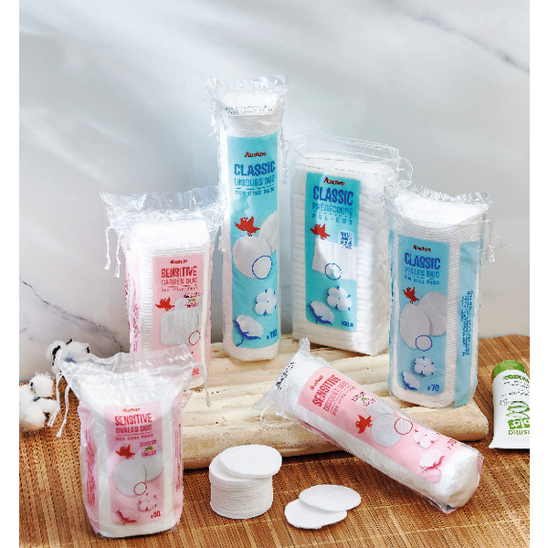  50% D'économie Sur Le 2Ème Au Choix Sur La Gamme Des Cotons Et Disques À Démaquiller Auchan code EAN 3245678599730 