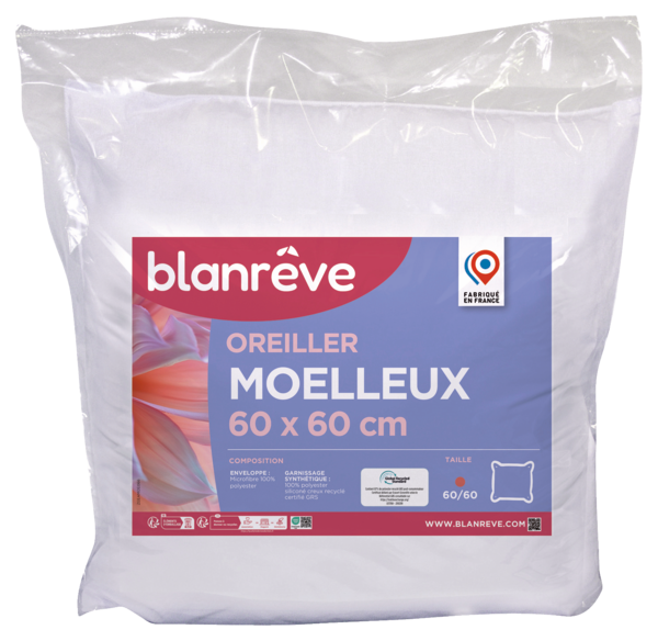  Oreiller Moelleux Blanrêve code EAN 3245841729810 