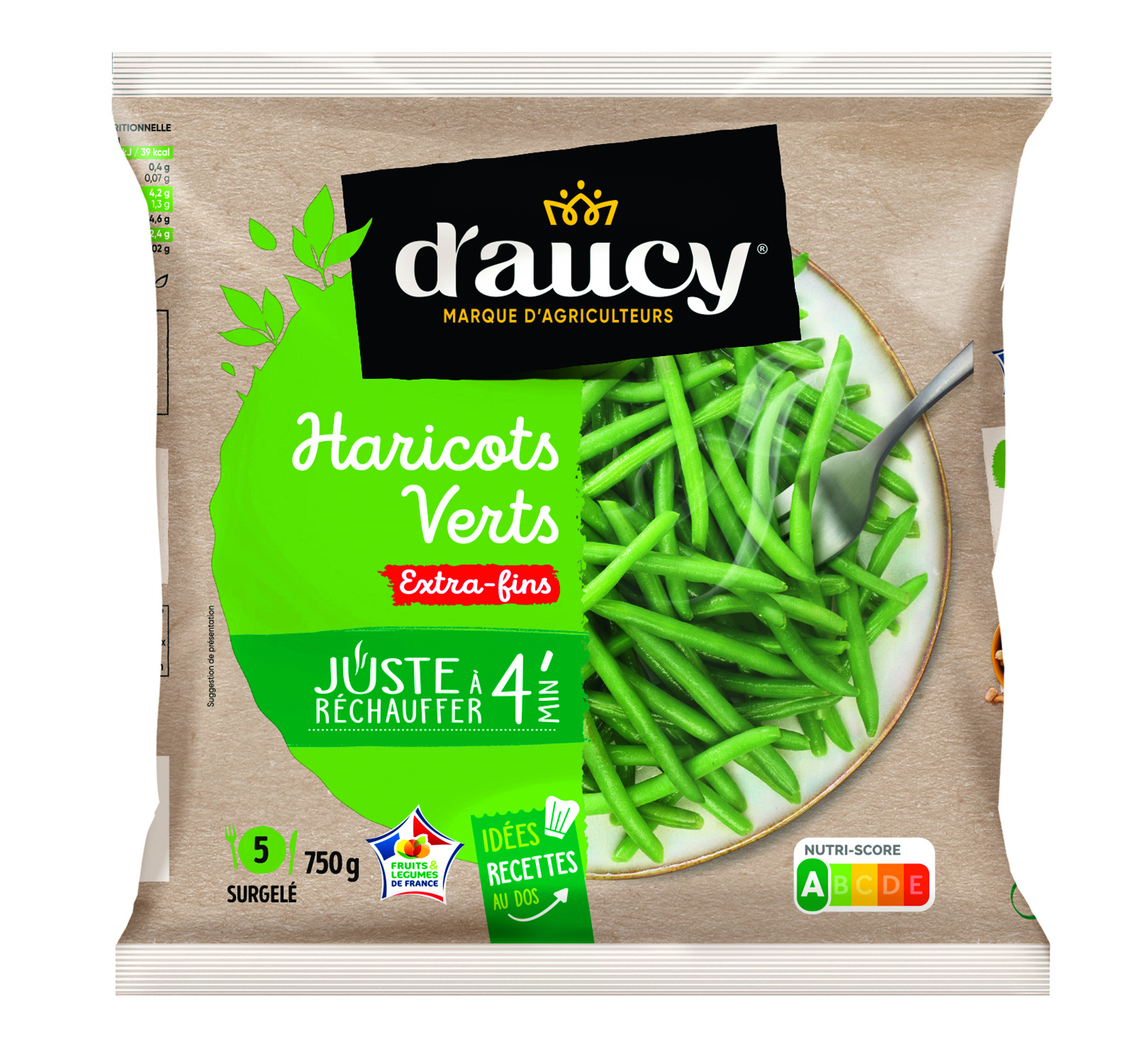HARICOTS VERTS EXTRA FINS SURGELÉS