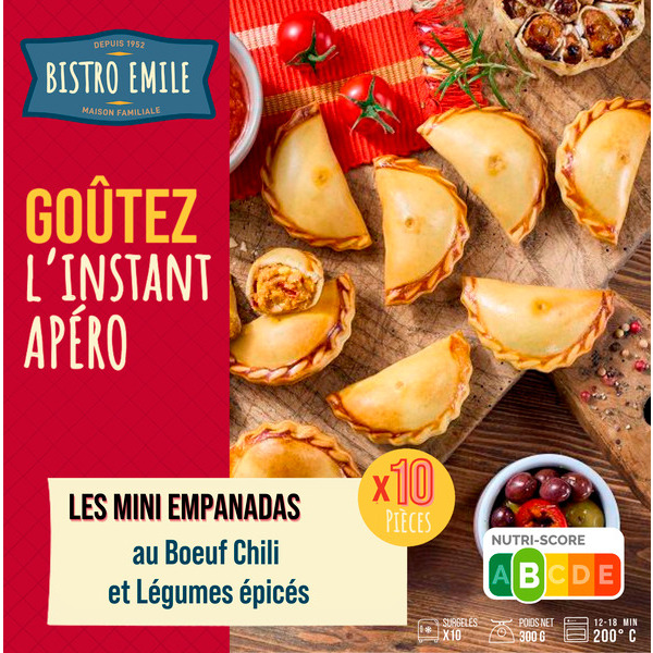 LES MINI EMPANADAS AU BOEUF CHILI X10 SURGELÉS
