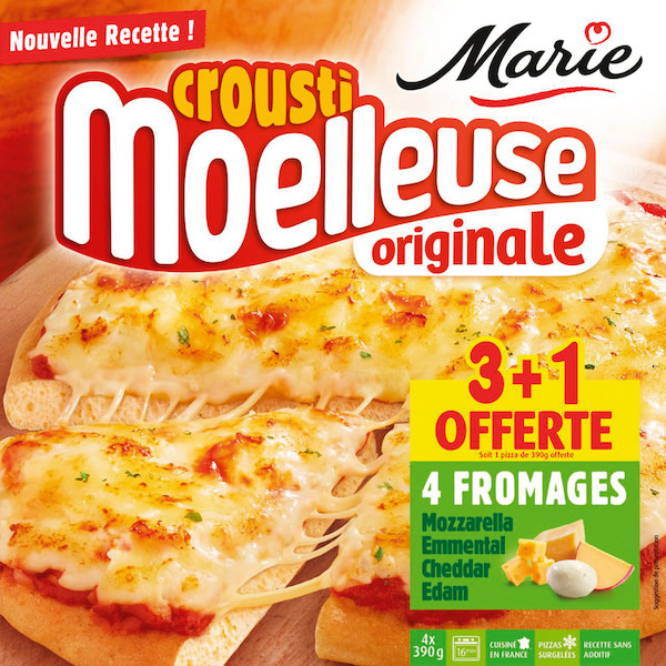 marie Pizza 4 fromages surgelée code EAN 3248830000235 