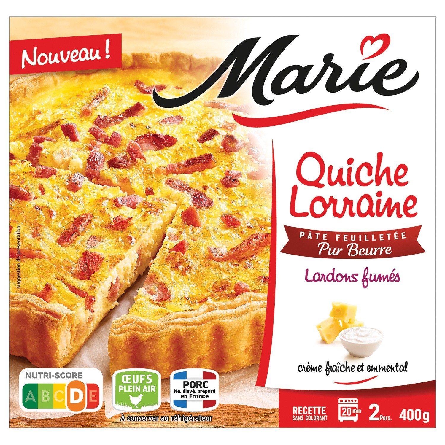 Quiche Lorraine pur beurre MARIE