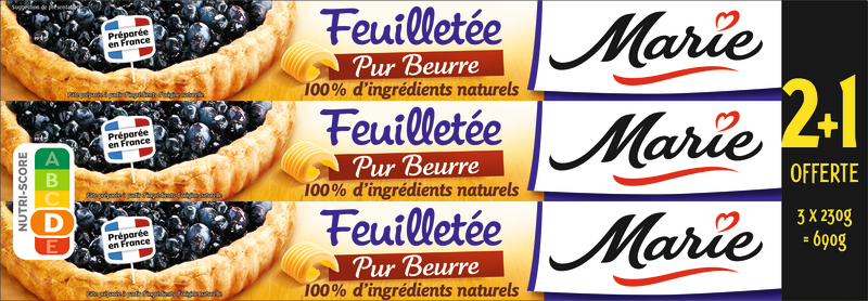 marie PÂTES FEUILLETÉES PUR BEURRE marie code EAN 3248830000822 