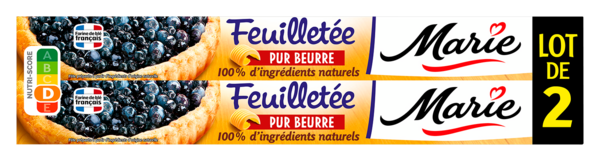 MARIE PÂTE PUR BEURRE FEUILLETÉE
MARIE code EAN 3248830002147 