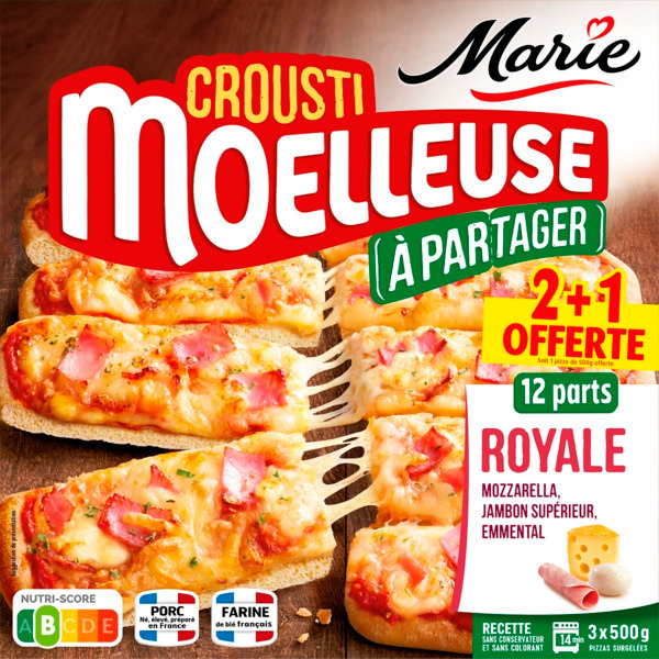  Pizza Surgelée Crousti Moelleuse Royale Marie code EAN 3248830002352 
