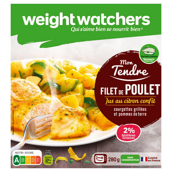 Filet de poulet courgettes et pommes de terre