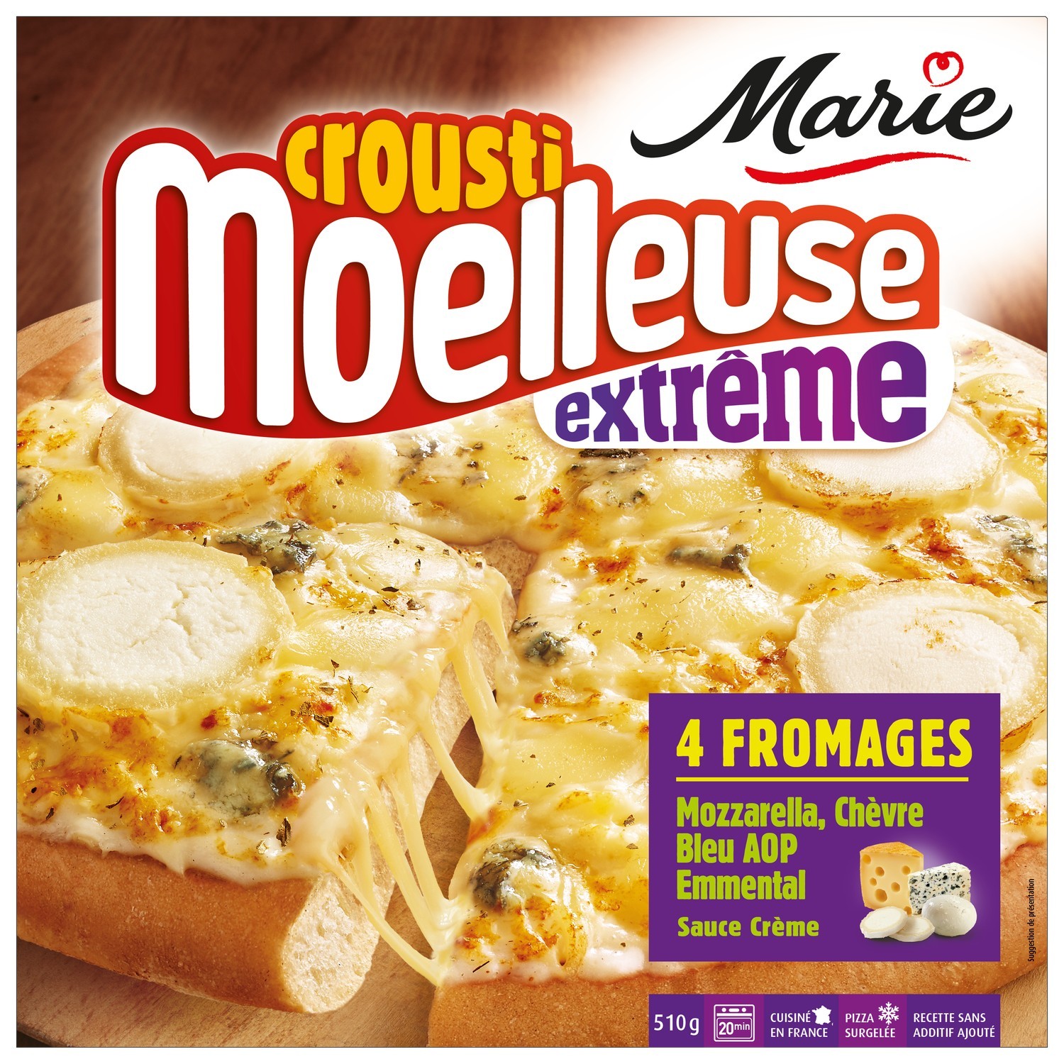 Pizza La 4 fromages Crousti Moelleuse MARIE