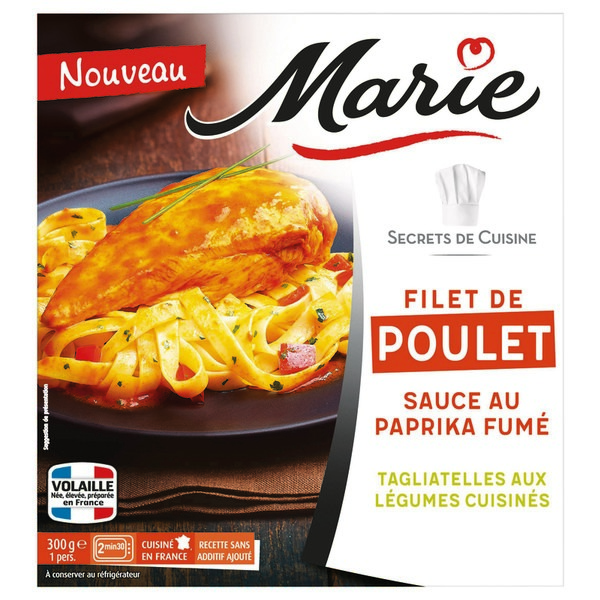 FILET DE POULET OU FONDANT DE BŒUF MARIE