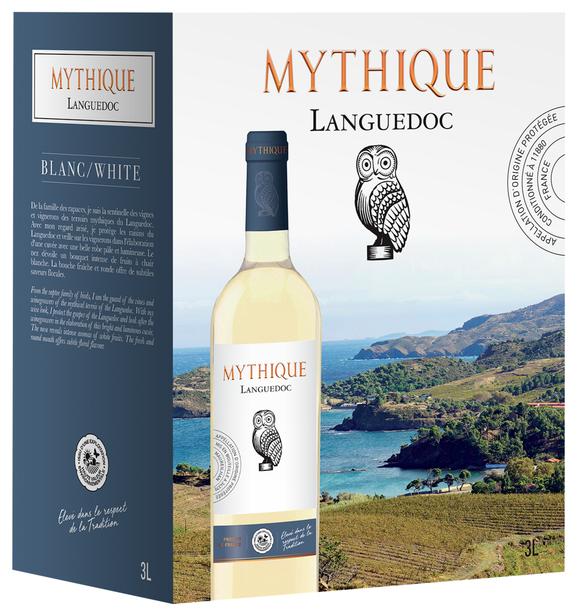 MYTHIQUE LANGUEDOC AOP MYHIQUE LANGUEDOC BLANC  code EAN 3249381076007 