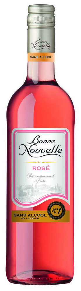 BOISSON À BASE DE VIN ROSÉ DÉSALCOOLISÉE “BONNE NOUVELLE” 3249389004002 (3249389004002)