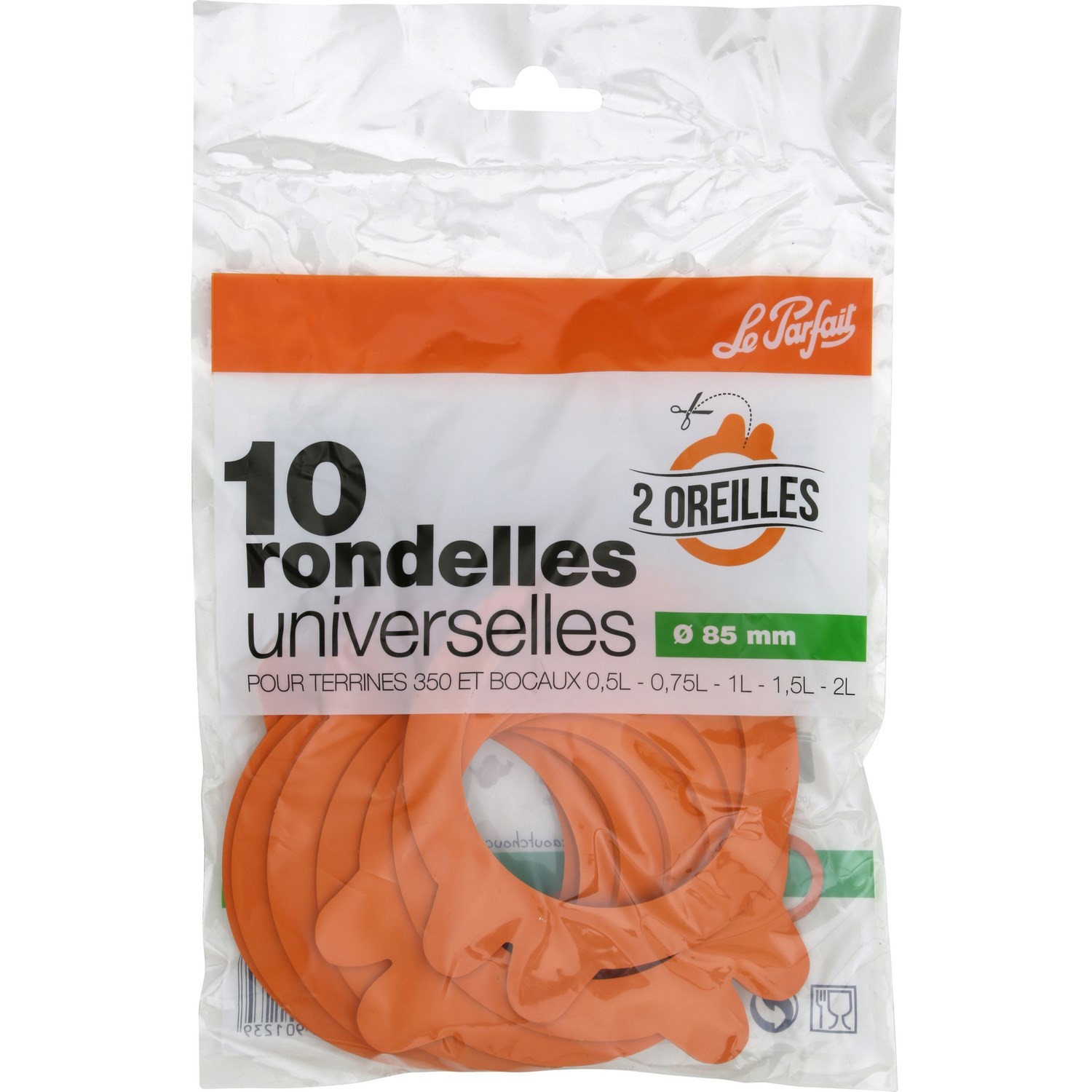 Rondelles universelles 2 oreilles D85 mm LE PAR...