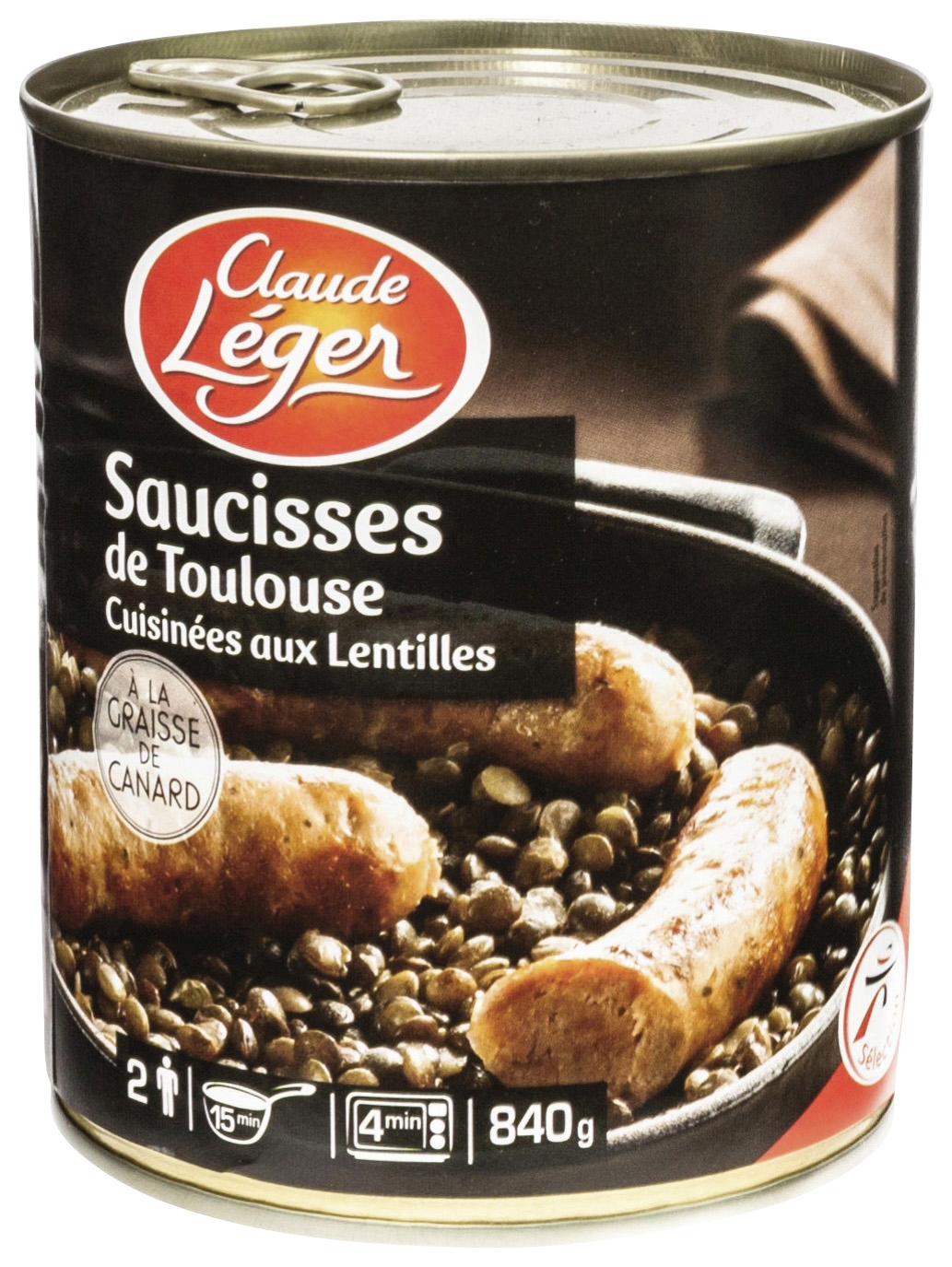 Saucisses de Toulouse cuisinées aux lentilles C...