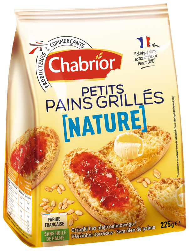 PETITS PAINS GRILLÉS NATURE CHABRIOR