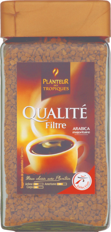 CAFÉ SOLUBLE  QUALITÉ FILTRE PLANTEUR DES TROPI...