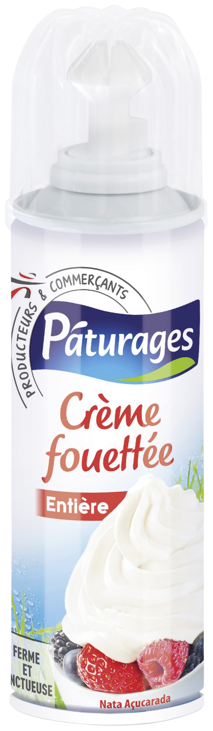 Crème fouettée entière sucrée sous pression Pât...