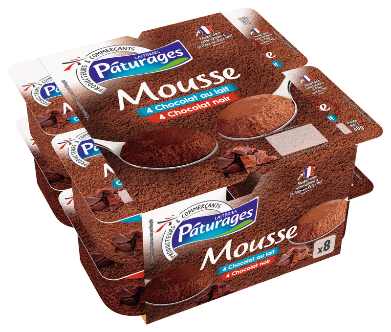 MOUSSE 4 CHOCOLAT AU LAIT 4 CHOCOLAT NOIR Pâtur...