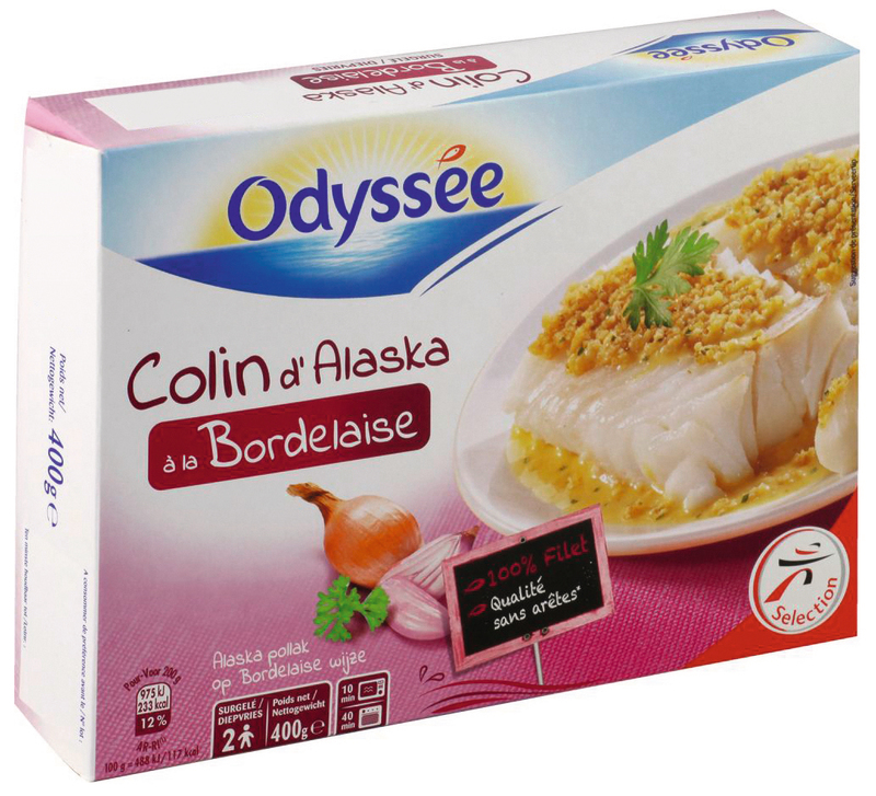 COLIN D'ALASKA SURGELÉ  À LA BORDELAISE Odyssée
